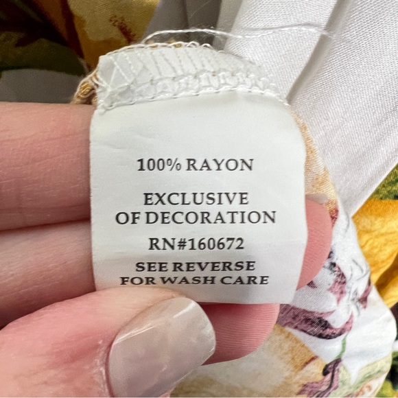 Blue Island white with yellow lemons maxi sundress size XS B153 - Picture 2 of 4